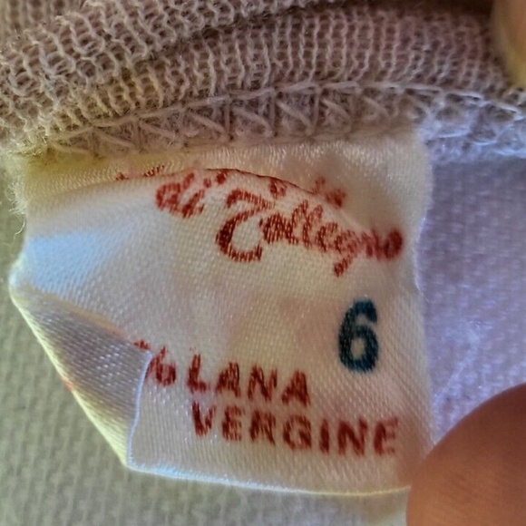 Vintage Maglificio di Tollegno Bisque merino wool Knit Dress Sz 6 ~Made in Italy - Picture 6 of 7